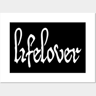 Lifelover White Logo Posters and Art